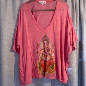 Wildfox Ganesha oversized tee super soft. Please read the description for flaws.